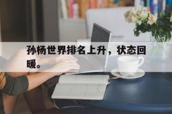 爱游戏最新官网-孙杨世界排名上升，状态回暖。